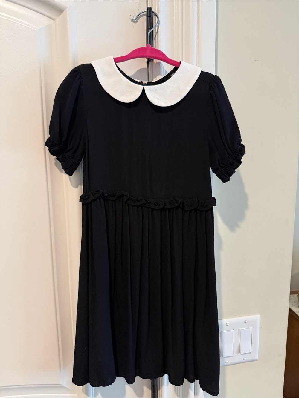 Forever 21 Little Girls Black Dress with White Collar